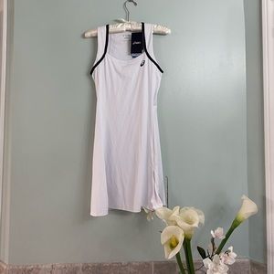 Brand new ASICS tennis dress white black accent
